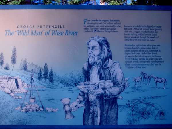 The storyboard at Pattengail Campground.